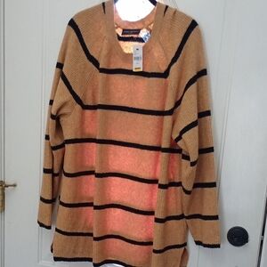 NWT Lane Bryant Tan And Black Sweater Plus 22/24